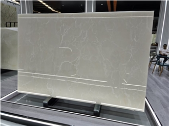 A Quality Big Size Snow White Onyx Slab Tiles