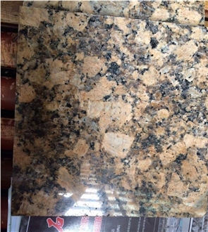 High Quality Giallo Fiorito Yellow Type Granite Slabs