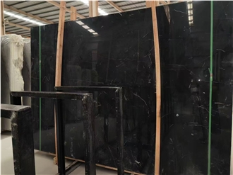Hot Selling Black Ice Flower China Marble Tiles Slabs