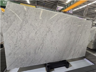 Italy Statuario Snow Flower White Marble Slabs