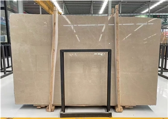 Polished Burdur Beige Marble Slabs Tiles
