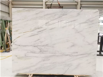 Polished Dior White Marble Slab Wall Tiles