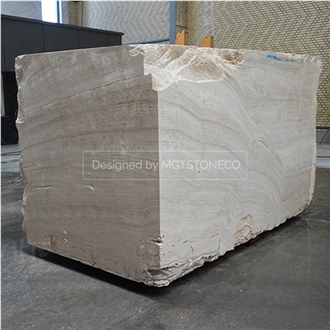 Iran Super White Travertine Block