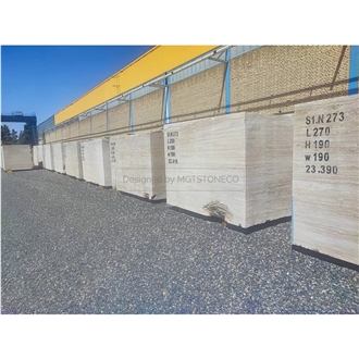 Ivory Cream Travertine  Blocks