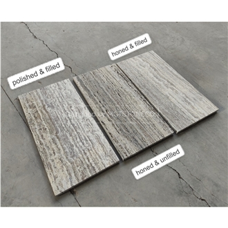 Marjan Silver Travertine Tile & Slab