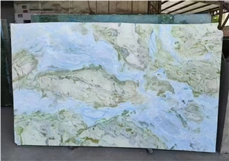 Lemon Ice Marble Slabs Translucent