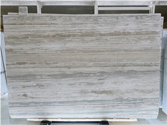 Ocean Blue Travertine Honed & Filled Vein Cut Slabs