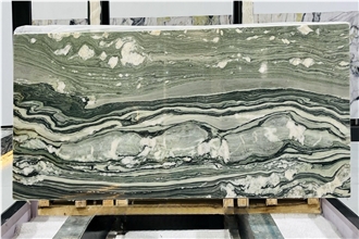 Verde Cipollino Greco Marble Slab Tiles
