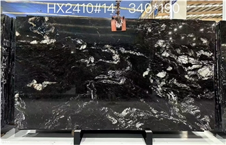 China River Black Granite Slabs