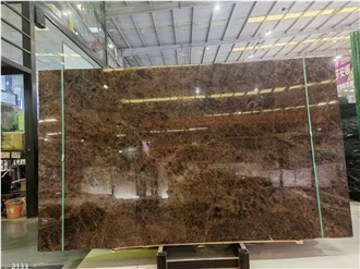 Dark Emperador Marble Slabs Ramora Brown Stone Tile