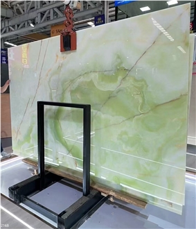 Light Green Onyx Slabs Balochistan Light Jade