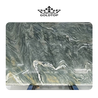 Goldtop Thickness 3/4" 18Mm Landscape Green Marble Slabs