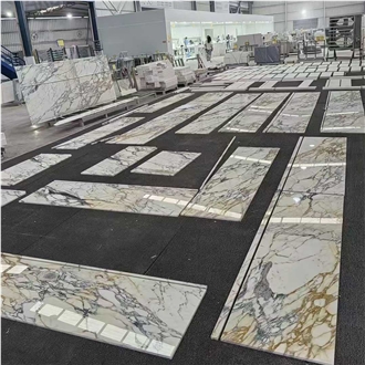 Gold Arabescato Marble Floor Tiles