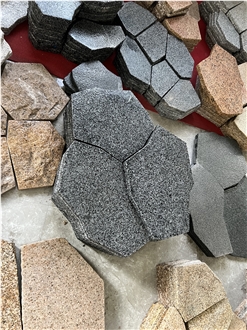 G654 Dark Grey Granites Flagstone Pavers