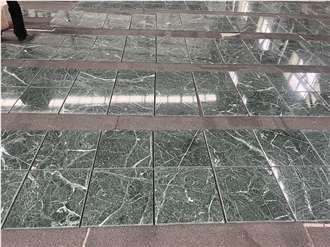 Taiwan Green Marble Polished Floor Tiles