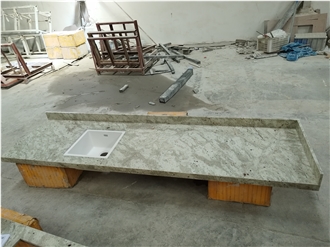 Andromeda White Granite Kitchen Countertops