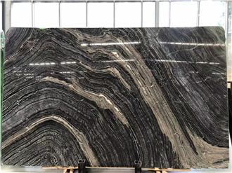 Black Wood Marble Slabs