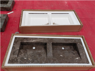 Dark Emperador Vanity Tops