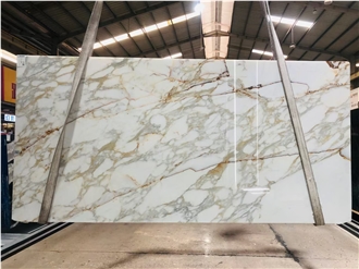 East Calacatta Gold Marble Slabs, Marble Tiles