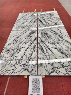 Ink White Marble Floor & Wall Tiles