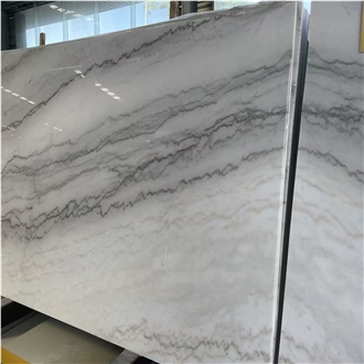 Landscape White Marble Slabs Tile