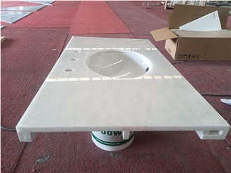 New Ariston White Marble Bathroom Vanity Tops