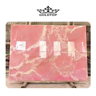 Pink Onyx Stone Slabs