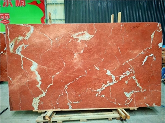 Rojo Coral Marble Slabs