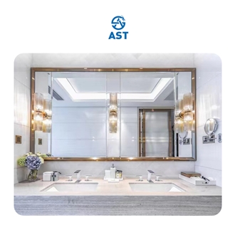 Veneto White Marble Hotel Bathroom Countertop