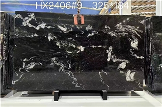 Cosmic Black Granite Slabs Tiles
