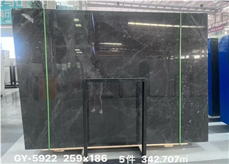 Deep Base Hermes Grey Marble Slabs