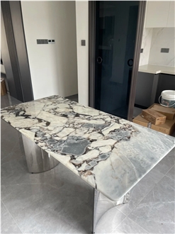 Nice Decoration Elephant White Marble Table Top