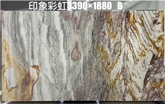 Rainbow Impression Quartzite Slabs