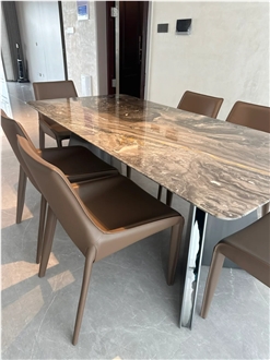 Venetian Grey Marble Table Top
