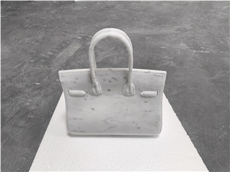 Carrara White Marble Handicrafts Bags