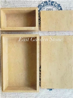 Dressing Room Travertine Cosmetics Case Home Decor Products