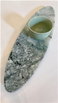 Green Marble Oval-Shaped Tray Home Decor Products