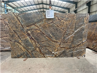 Bidasar Brown Marble-India Rainforest Brown Marble Slabs