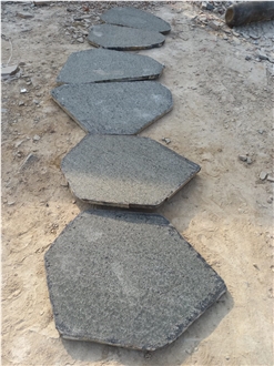 Black Basalt Garden Stepping Stone Pavers