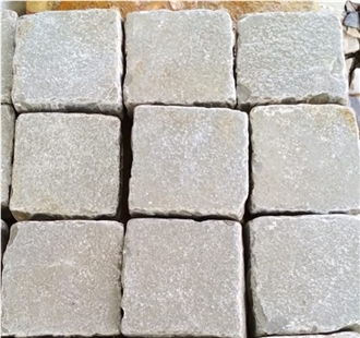 Limestone Tumbled Finish Cubes Cobblestone