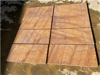 Rainbow Sandstone Sawn Cut Tiles
