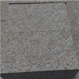 Bush Hammered Yellow Granite Pavement G350 New