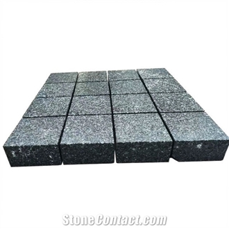China Dark Grey Granite Cube Stone Patio Paver G399 Granite