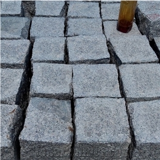 China Grey Granite Paving, G341 Grey Granite Cubes