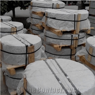 Grey Granite Round Garden Stepping Stone Paver
