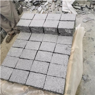 Low Price Dark Gray Granite Cobblestone