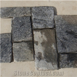 Quartzite Paving Tiles China Black Quartzite Pattern Cubes