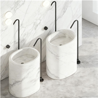 YUANDA Marble Pedestal Basins