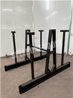 Double-Sided H Steel A-Frame Rack With Safety Pole -G