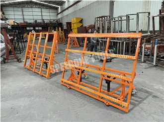 Slab Transport Cart (Directional Wheels On The Table)